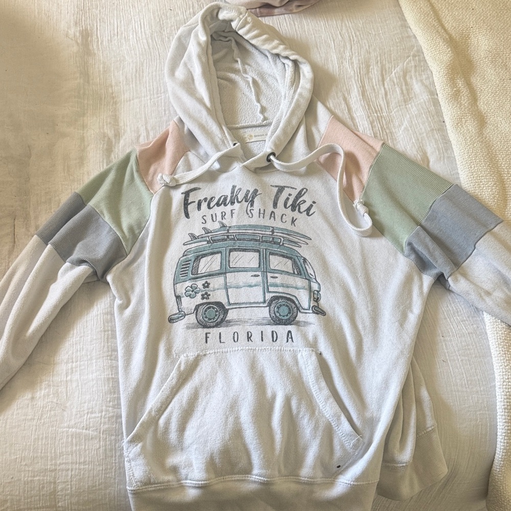 Ocean Drive Cozy White Hoodie